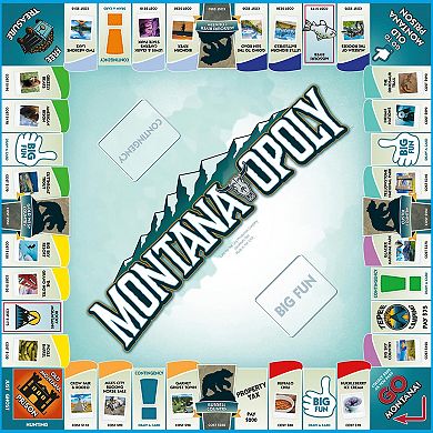 Late For The Sky: Montana-Opoly - State Themed Family Board Game