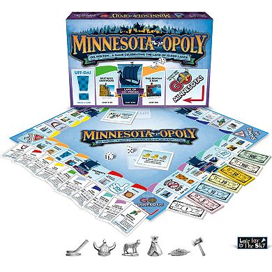 Late For The Sky: Minnesota-Opoly - State Themed Family Board Game