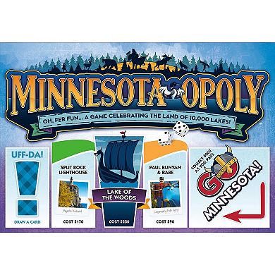 Late For The Sky: Minnesota-Opoly - State Themed Family Board Game