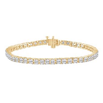 Gemstone Brilliance Lab-Created White Sapphire Tennis Bracelet