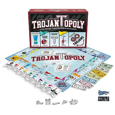 Late For The Sky: Trojan-Opoly - Troy University Themed Family Board Game
