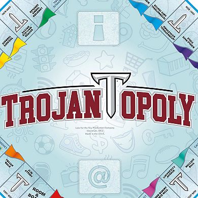 Late For The Sky: Trojan-Opoly - Troy University Themed Family Board Game