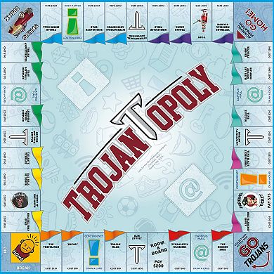 Late For The Sky: Trojan-Opoly - Troy University Themed Family Board Game