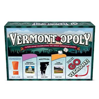 Late For The Sky: Vermont-Opoly - State Themed Family Board Game