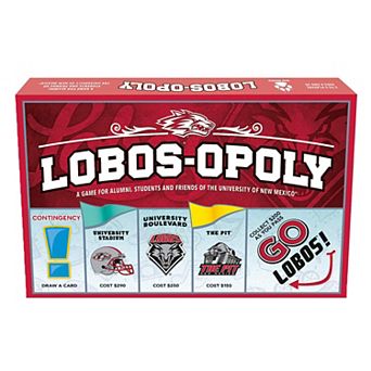 Late For The Sky: Lobos-Opoly - University Of New Mexico Themed Family Board Game