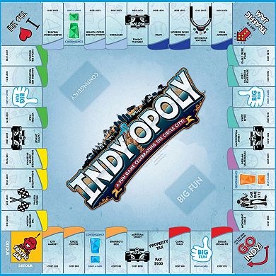 Late For The Sky: Indy-Opoly - Indianapolis Themed Family Board Game