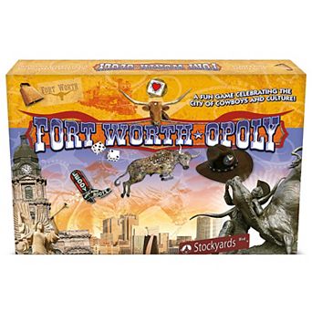 Late For The Sky: Fort Worth-Opoly - City Themed Family Board Game