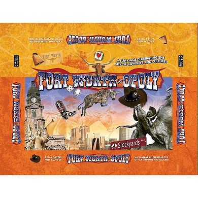 Late For The Sky: Fort Worth-Opoly - City Themed Family Board Game