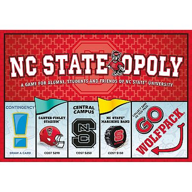 Late For The Sky: NC State-Opoly - University Themed Family Board Game