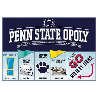 Late For The Sky: Penn State-Opoly - Universtiy Themed Family Board Game