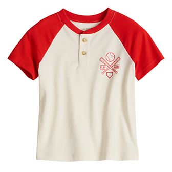 Baby & Toddler Boy Jumping Beans® Raglan Henley T-Shirt