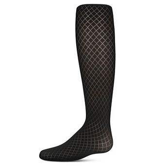 Girls' Diamond Semi Opaque Nylon Tights