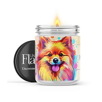 Pomeranian - 22-oz Candle Jar - Mahogany Teakwood