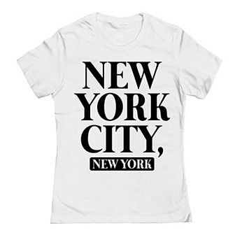 Junior's New York City Text Graphic Tee