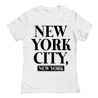 Junior's New York City Text Graphic Tee