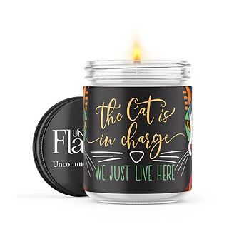 The Cat Is In Charge - 22-oz Candle Jar - Sea Salt & Peony