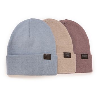 Women's MUK LUKS 3 Pair Beanie