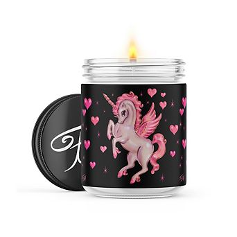 Unicorn Pegasus - 22-oz Candle Jar - Wildflowers