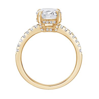 Gemstone Brilliance Round Lab-Created White Sapphire Ring
