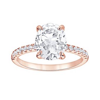 Gemstone Brilliance Round Lab-Created White Sapphire Ring