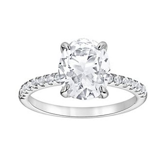 Gemstone Brilliance Round Lab-Created White Sapphire Ring
