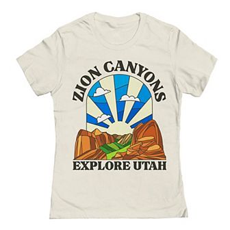 Junior's Zion Canyons Explore Utah Graphic Tee