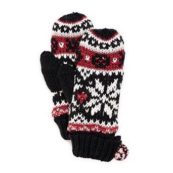 Women's MUK LUKS Icelandic Patterned Mittens