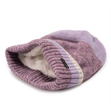 Women's MUK LUKS Ribbed Colorblock Beanie