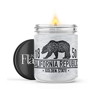 Ca Republic Gray Scale - 22-oz Candle Jar - Sweet Orange & Chili Pepper