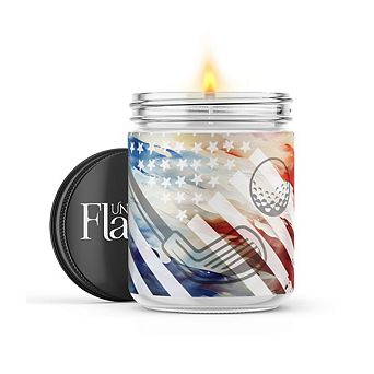 American Flag Golf - 22-oz Candle Jar - Sweet Orange & Chili Pepper