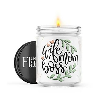 Wife, Mom, Boss - 22-oz Candle Jar - Volcano