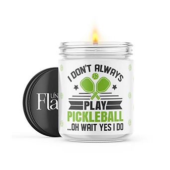 Play Pickleball - 22-oz Candle Jar - Mahogany Teakwood