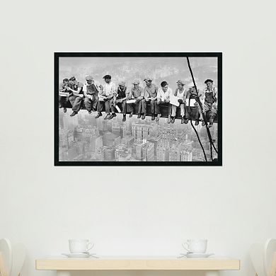 New York - Lunch Atop a Skyscraper Framed Poster by Charles C. Ebbets