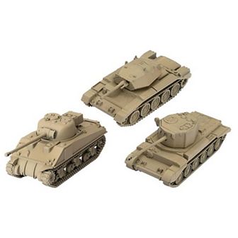 Battlefront Miniatures World of Tanks: U.K. Tank Platoon 2 Crusader, Sherman VC Firefly, Challenger