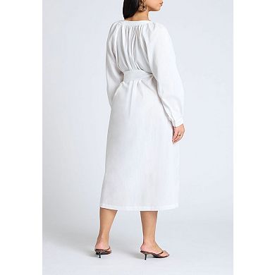 Eloquii Women's Plus Size Relaxed Dress With Applique