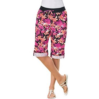 Woman Within Plus Size Convertible Length Cargo Capri/Bermuda