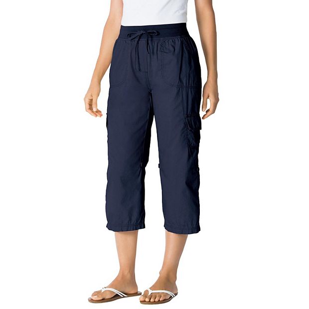 Calvin klein performance poplin capri cargo pants hot sale