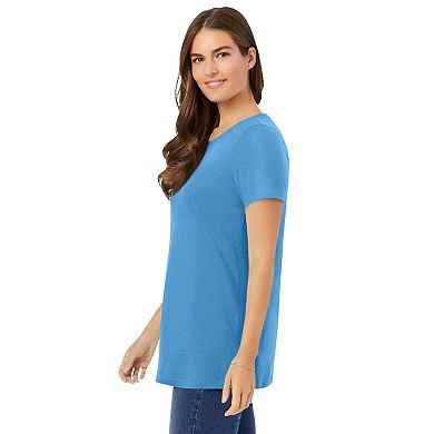 Woman Within Plus Size Perfect Crewneck Tunic