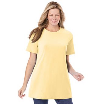 Woman Within Plus Size Perfect Crewneck Tunic