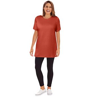 Woman Within Plus Size Perfect Crewneck Tunic