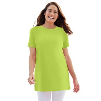 Woman Within Plus Size Perfect Crewneck Tunic