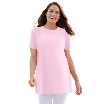 Woman Within Plus Size Perfect Crewneck Tunic