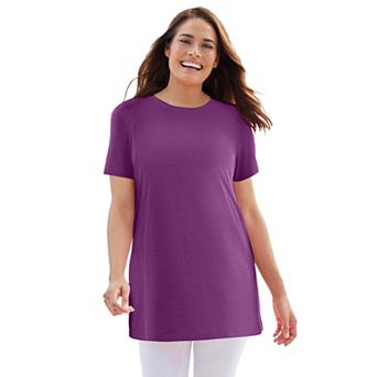 Woman Within Plus Size Perfect Crewneck Tunic