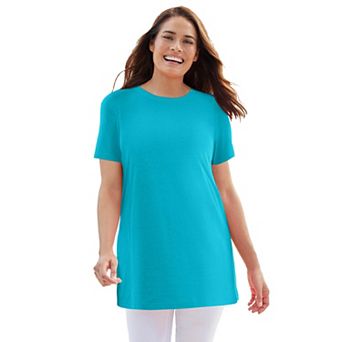 Woman Within Plus Size Perfect Crewneck Tunic
