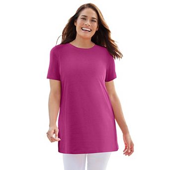Woman Within Plus Size Perfect Crewneck Tunic
