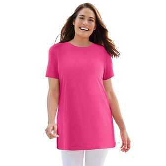 Woman Within Plus Size Perfect Crewneck Tunic