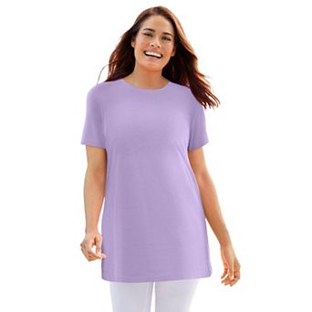 Woman Within Plus Size Perfect Crewneck Tunic