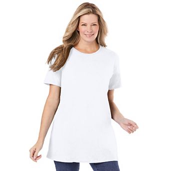 Woman Within Plus Size Perfect Crewneck Tunic