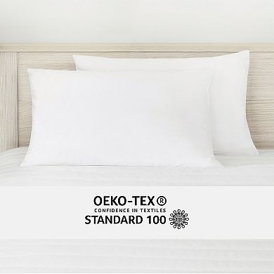 2 Pack Pillow Protectors - Waterproof, Jersey Knit, Zipper Closure, Standard/queen Or King