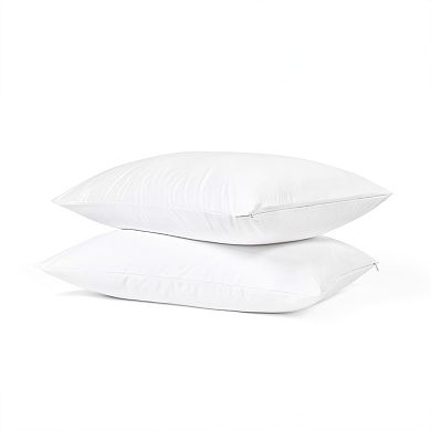 2 Pack Pillow Protectors - Waterproof, Jersey Knit, Zipper Closure, Standard/queen Or King